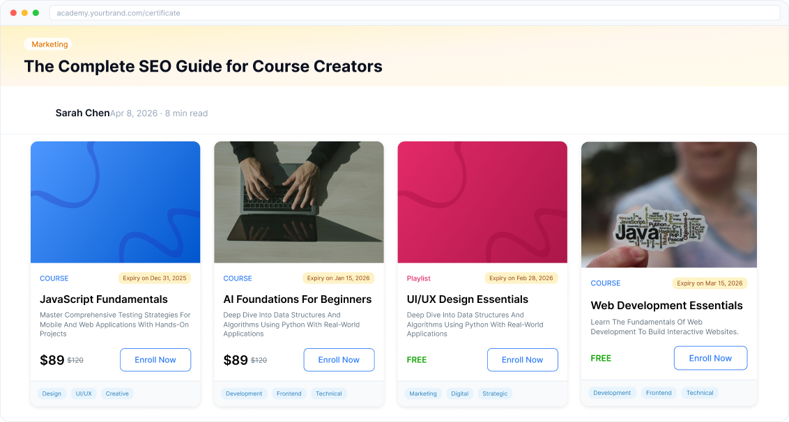 Blog conversion tools