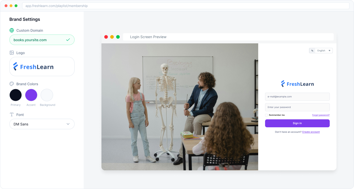 Visual branding customization