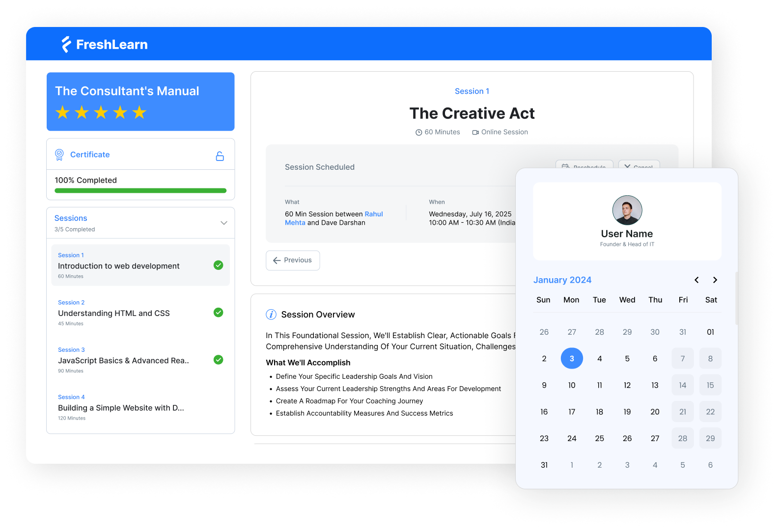 Freshlearn cohorts