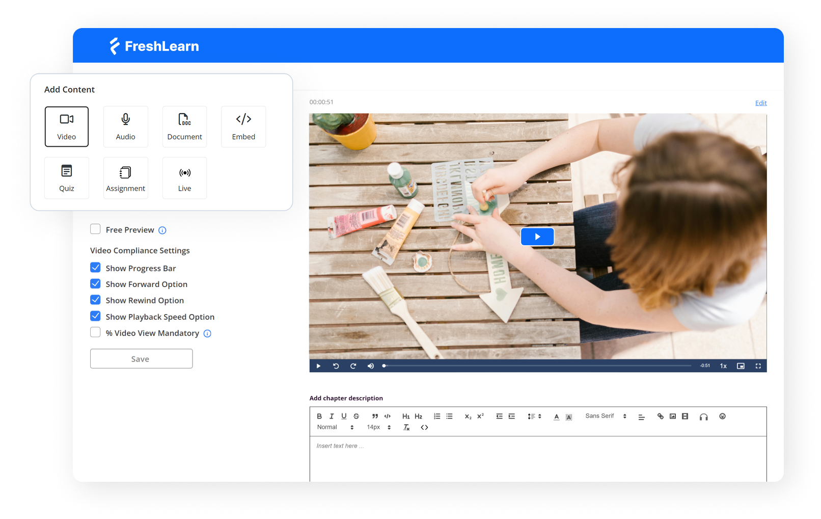 Freshlearn on-demand courses