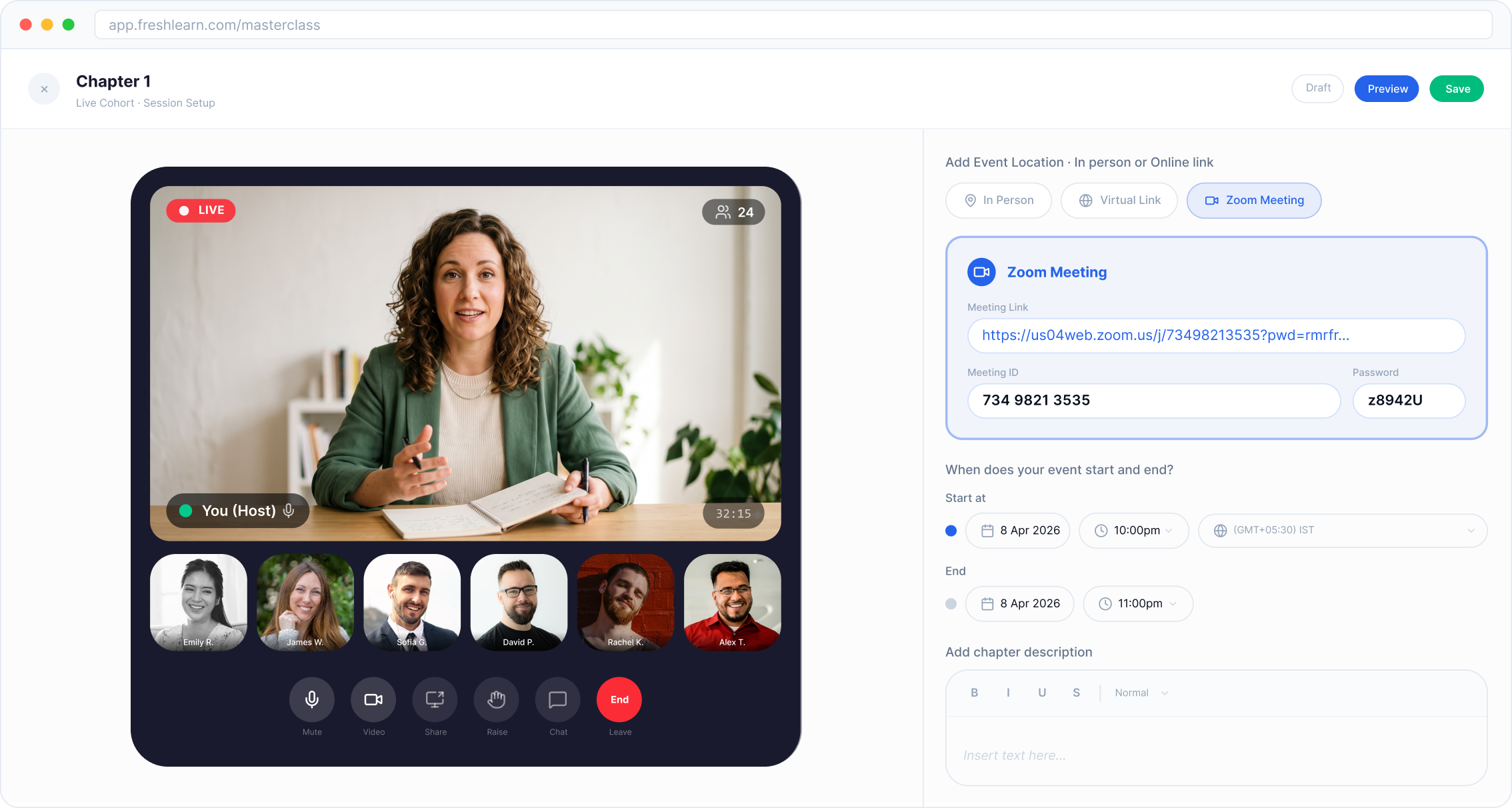 Deliver CE live, in-person, or self-paced