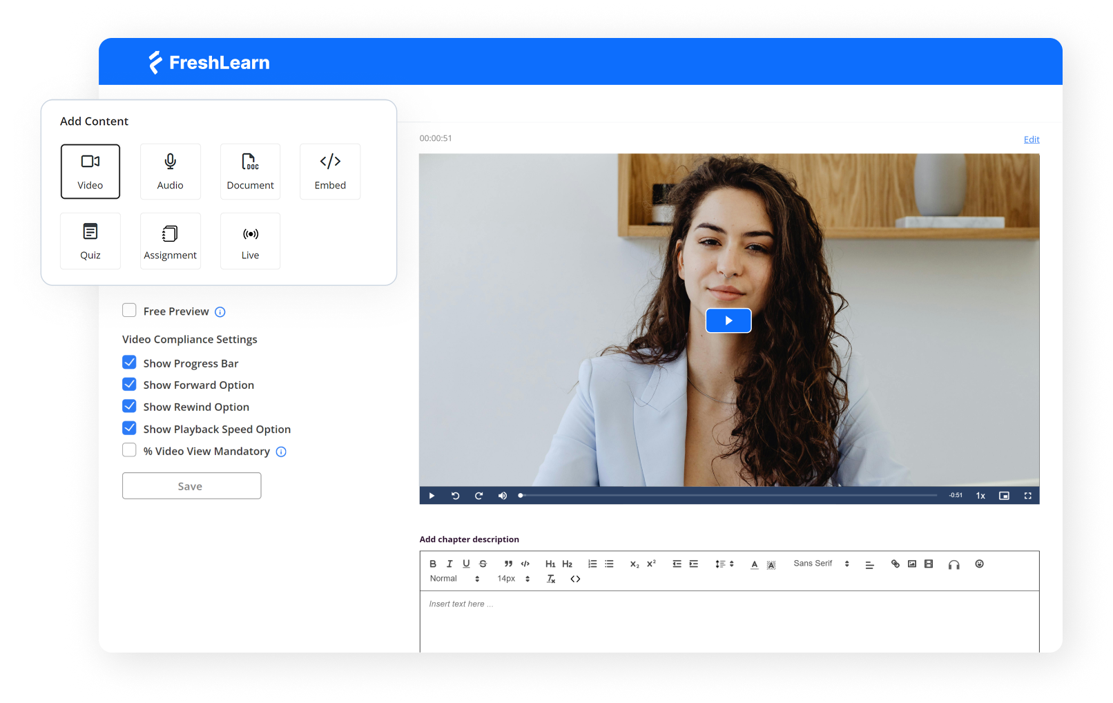 Freshlearn on-demand courses