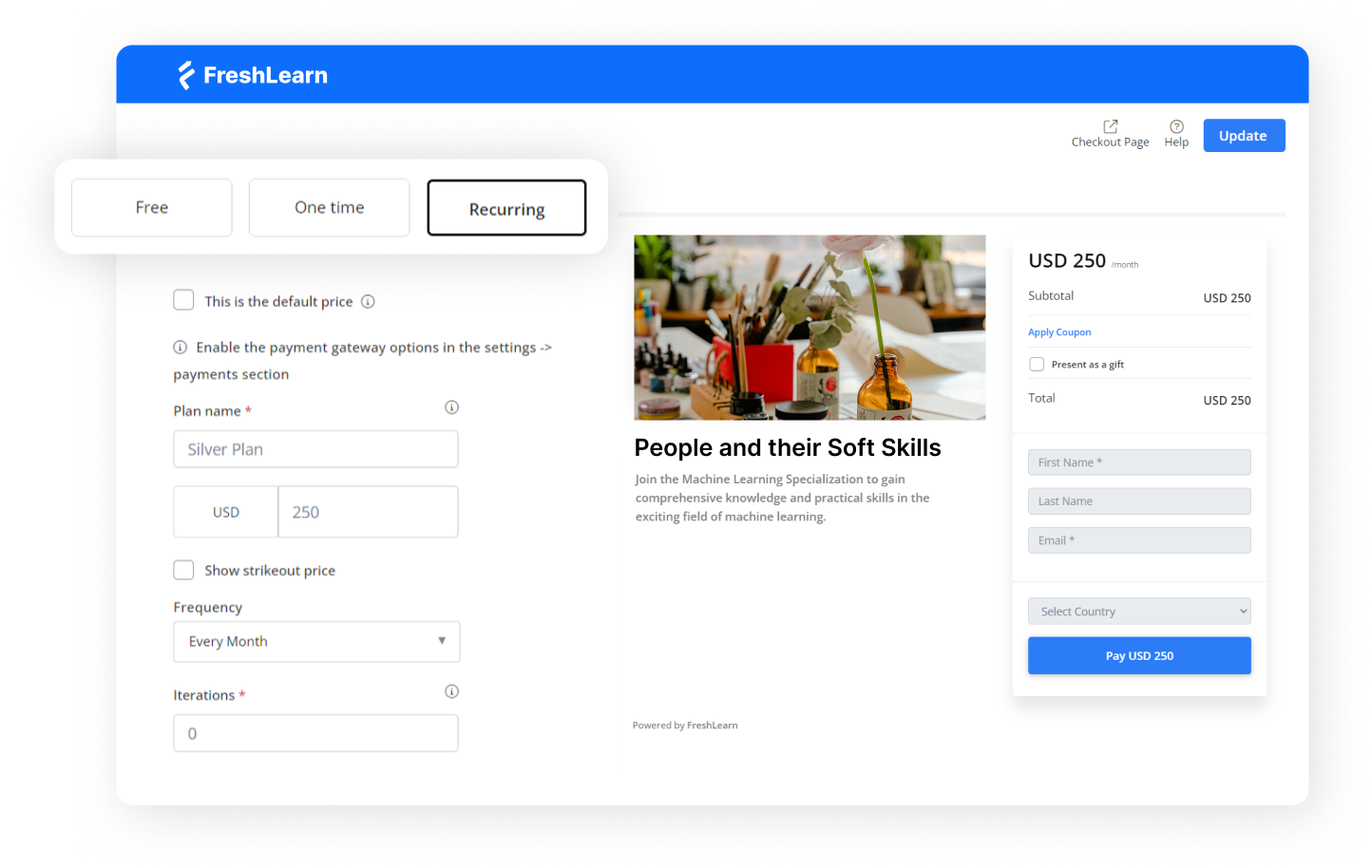 Freshlearn feedback
