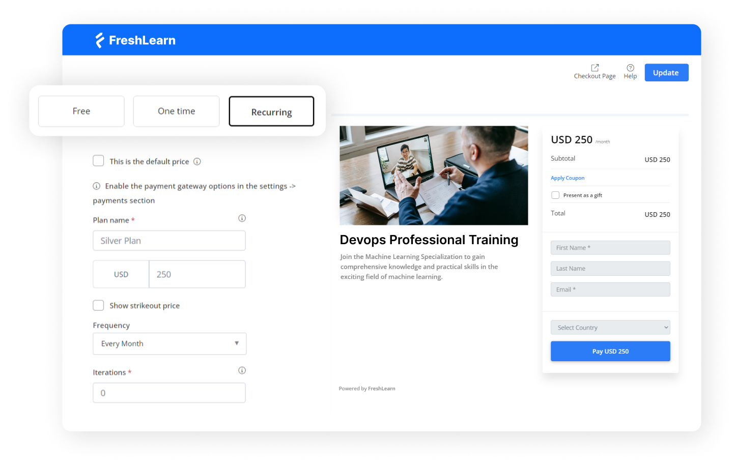 Freshlearn feedback
