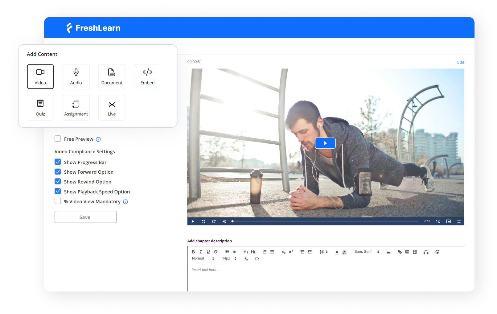 Freshlearn on-demand courses